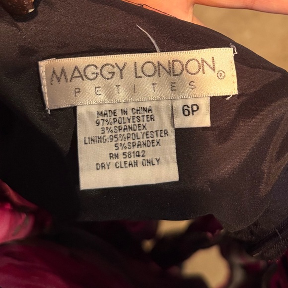 Maggy London Floral Cocktail Midi Dress - Picture 4 of 4